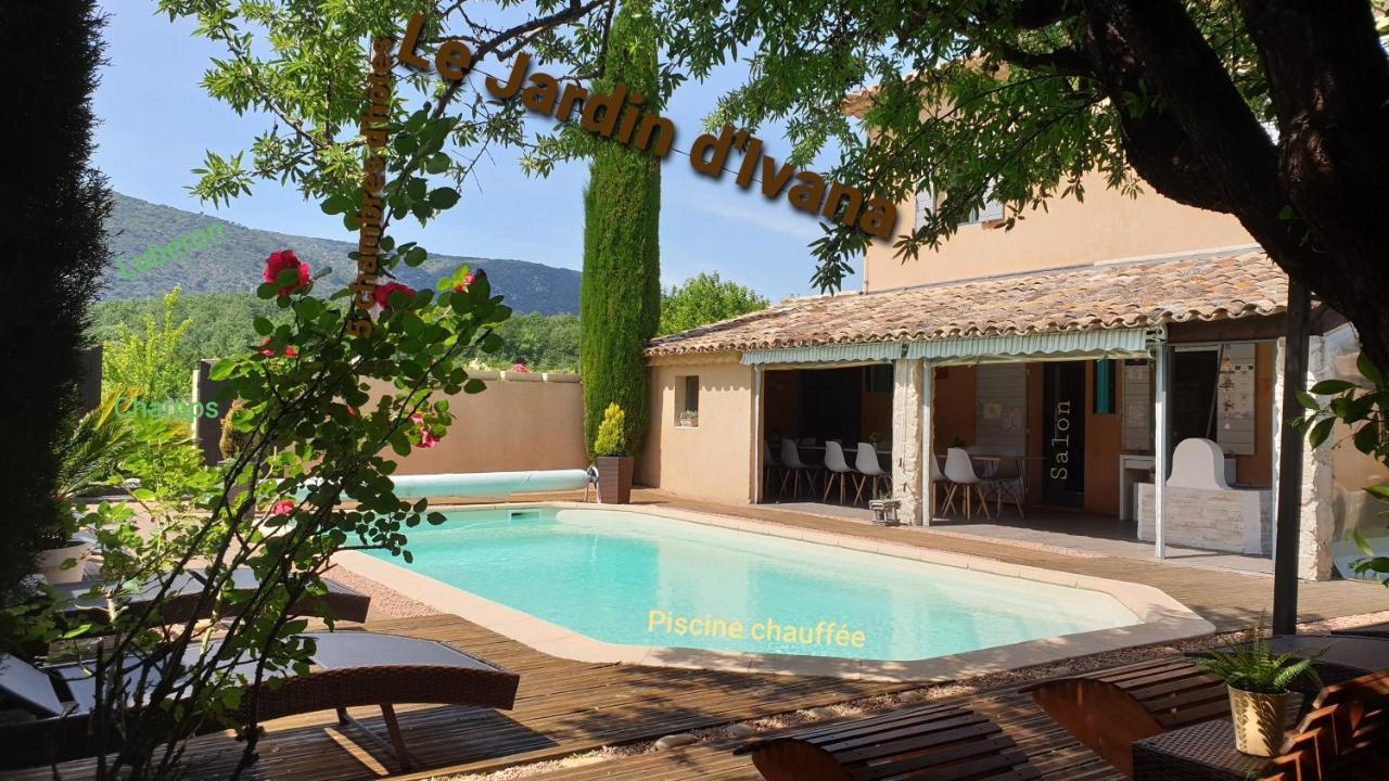 Le Jardin D'Ivana Chambres D'Hotes B&B Avec Piscine Chauffee Oppede Bagian luar foto