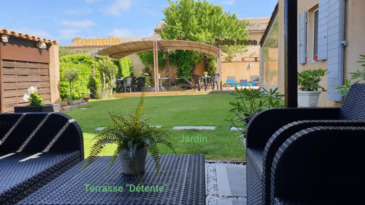 Le Jardin D'Ivana Chambres D'Hotes B&B Avec Piscine Chauffee Oppede Bagian luar foto